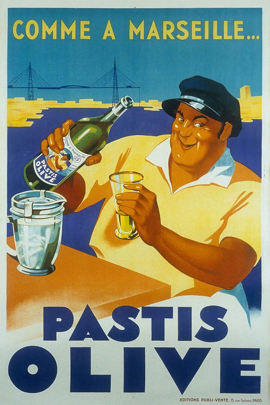 Pastis Olive Come A Marseille Wine Alcohol Vintage Jigsaw Puzzle