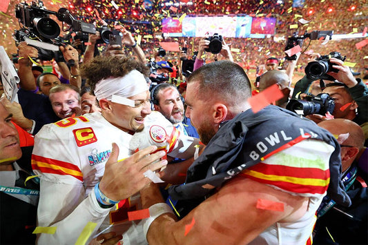 Patrick Mahomes Travis Kelce Ahtletes Kansas City Chiefs Jigsaw Puzzle