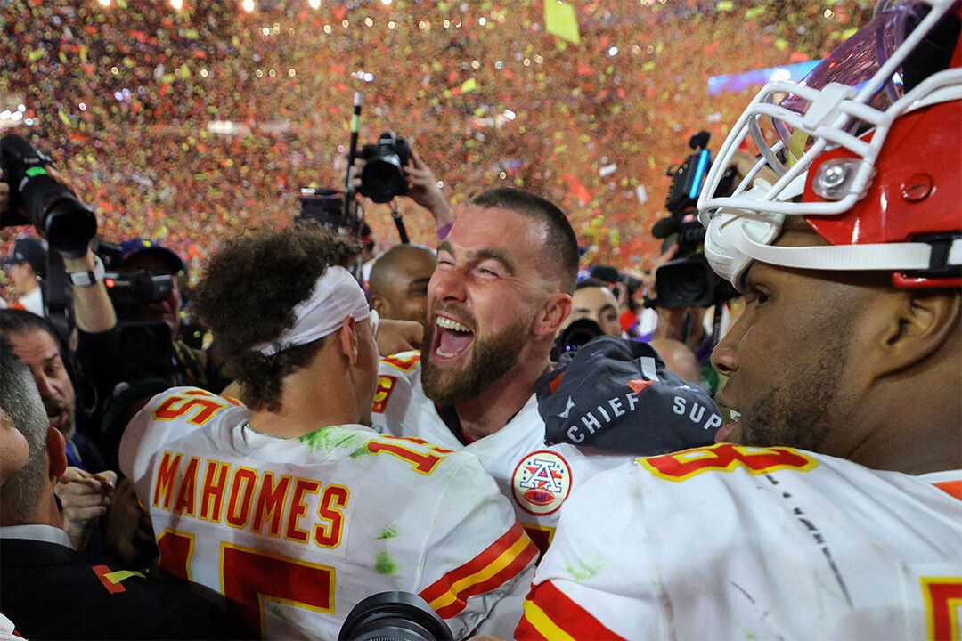 Patrick Mahomes Travis Kelce Kansas City Chiefs Footballer Wall Poster