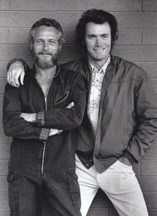 Paul Newman And Clint Eastwood 1972 Old Publicity Photo Reprint