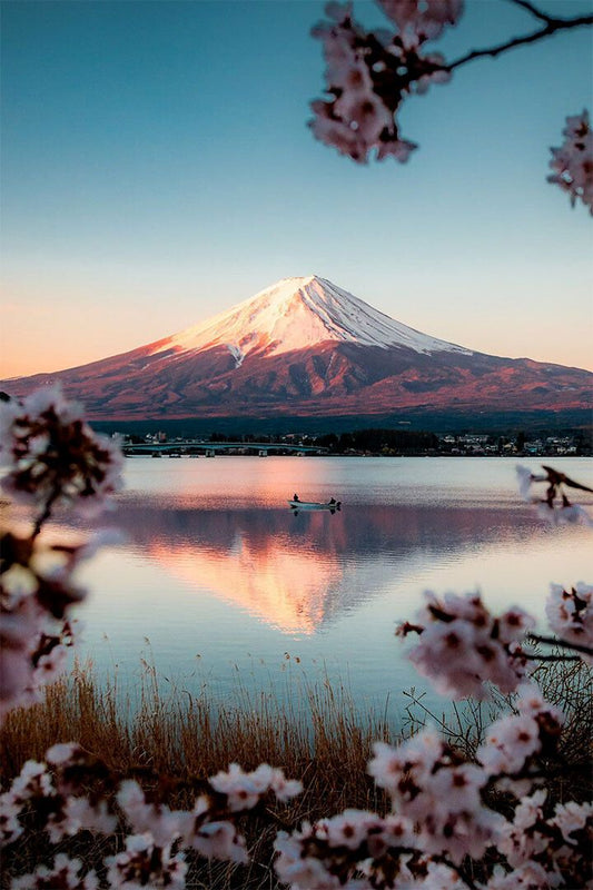 Peak Covered With Snow Mount Fuji Landcape Jigsaw Puzzle