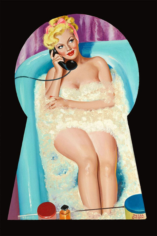 Peekaboo 1950 Vintage Style Driben American Girl Pinup Jigsaw Puzzle