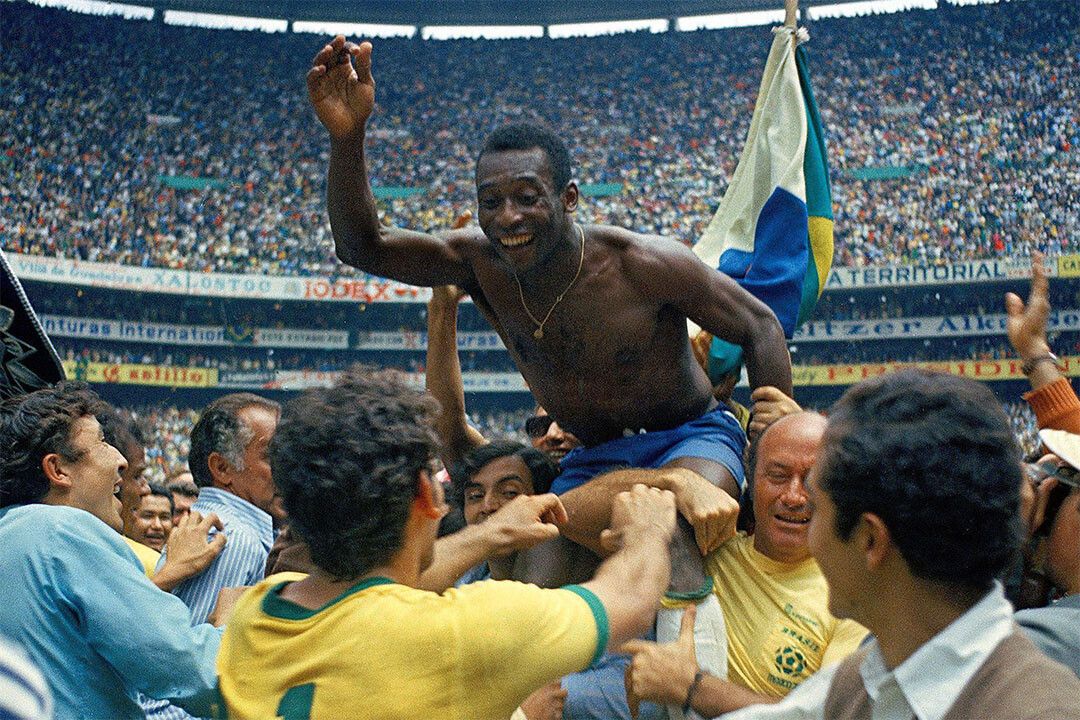 Pele Brazilian Football Player Goat Vintage Jigsaw Puzzle