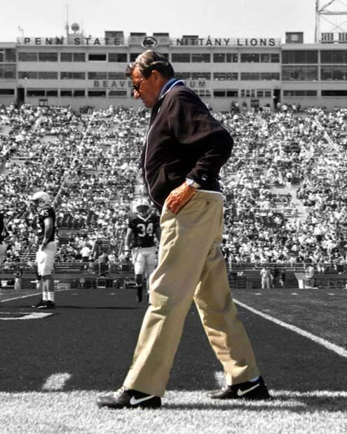 Penn State Coach Joe Paterno Glossy Keychain College Spotlight Keychain