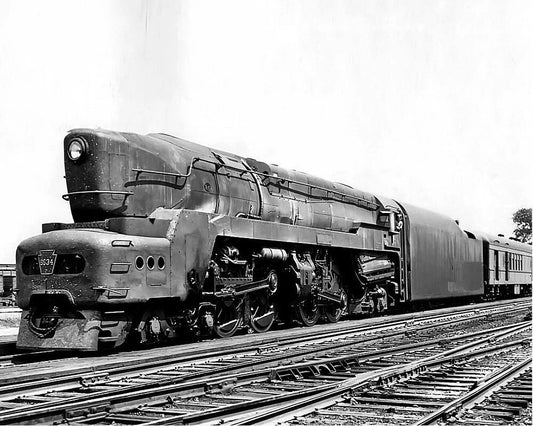 Pennsylvania Railroad T 1 Sharknose Train &Tracks Steam 1940 Wall Art Magnet