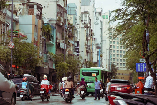 People On The Streets Saigon Ho Chi Minh City Vietnam Picture Poster Photo Print