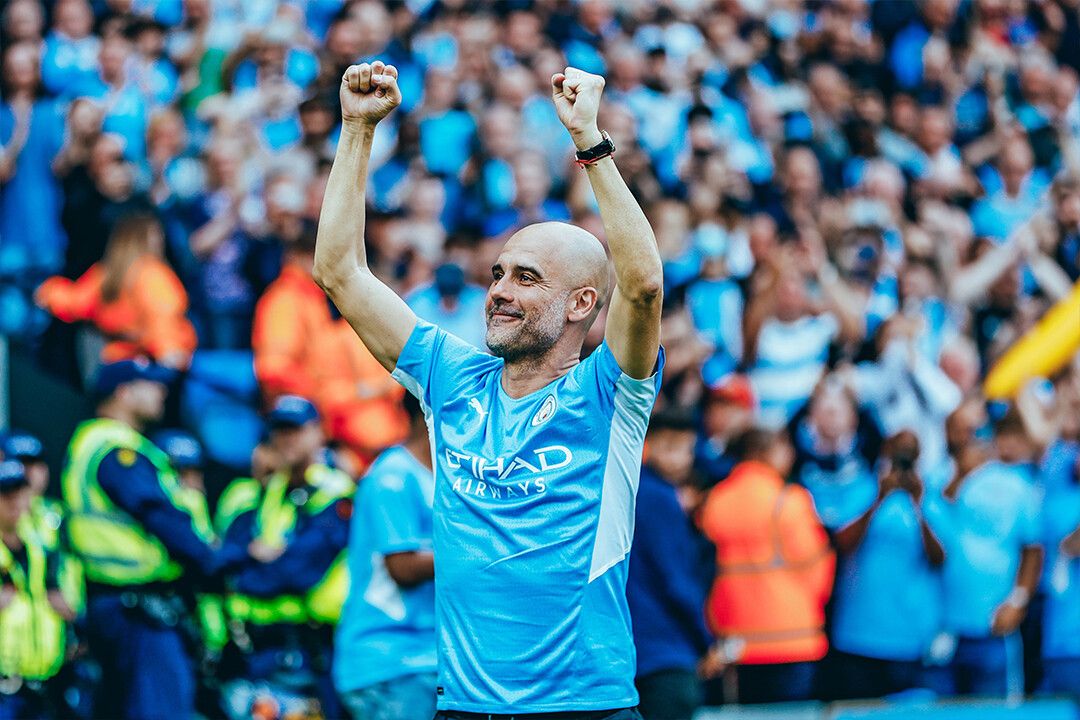 Pep Guardiola Manchester League Champions 202122 Wall Home Jigsaw Puzzle