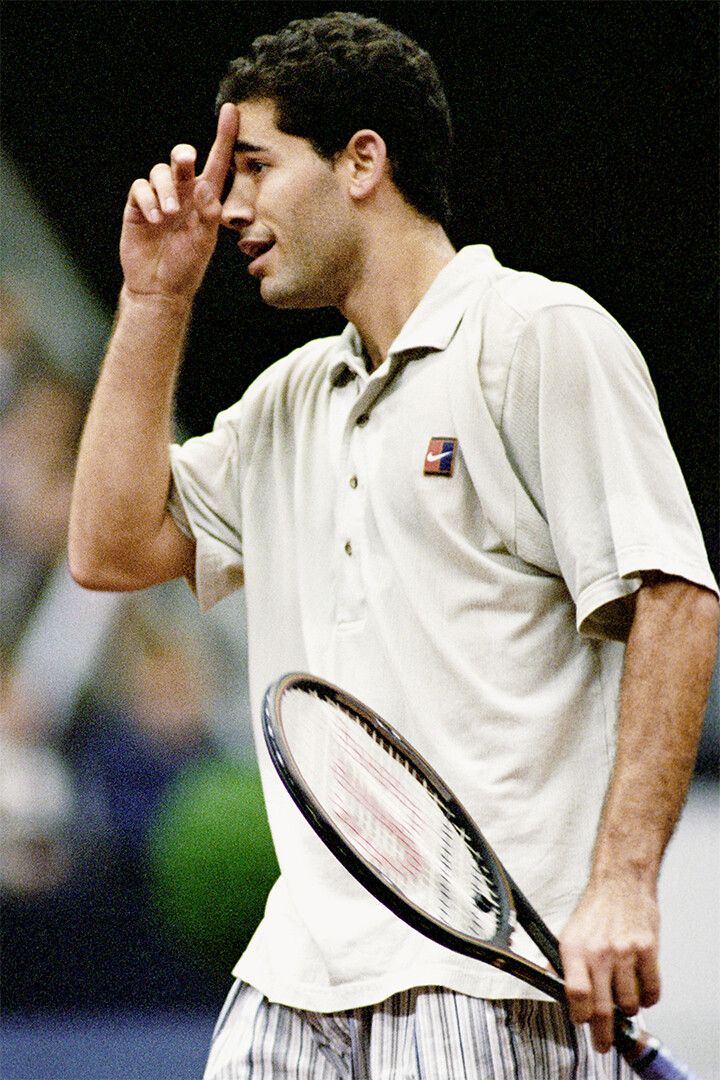 Pete Sampras Celebrity American Tennis Match Jigsaw Puzzle