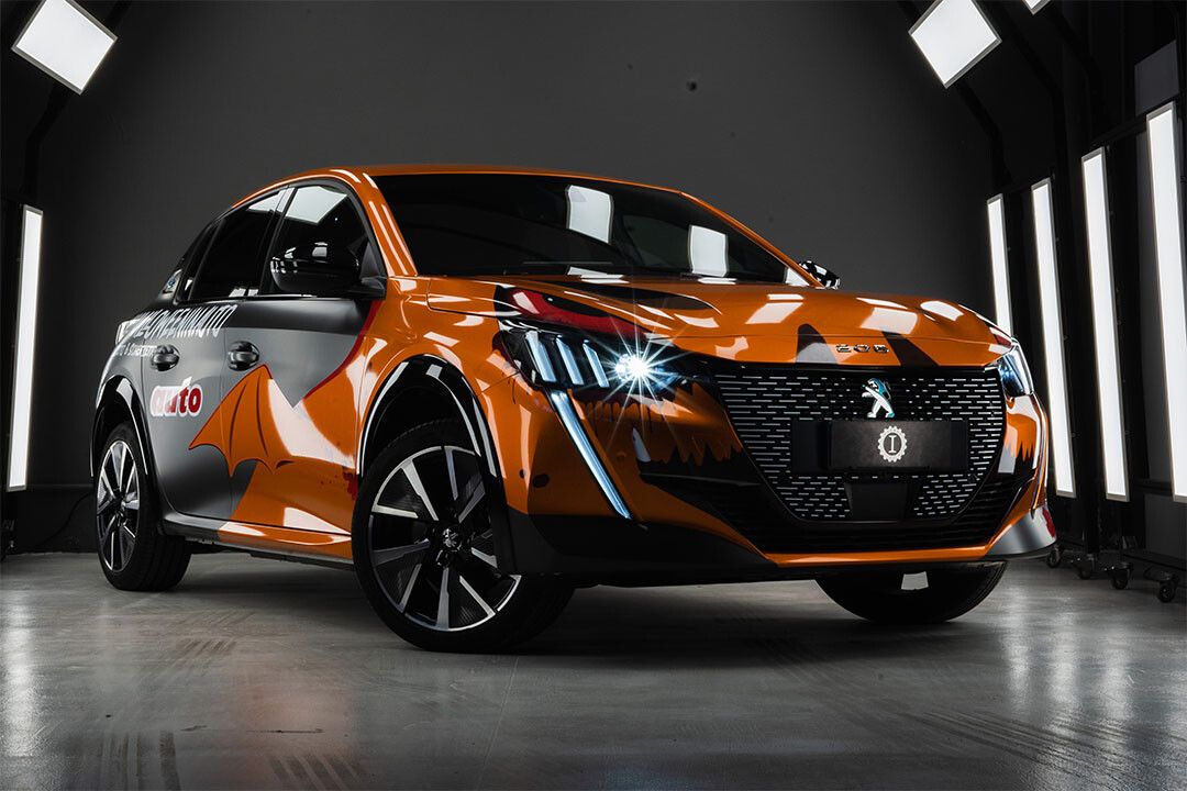 Peugeot E208 Gt Halloween By Garage Italia Wall Indoor Jigsaw Puzzle