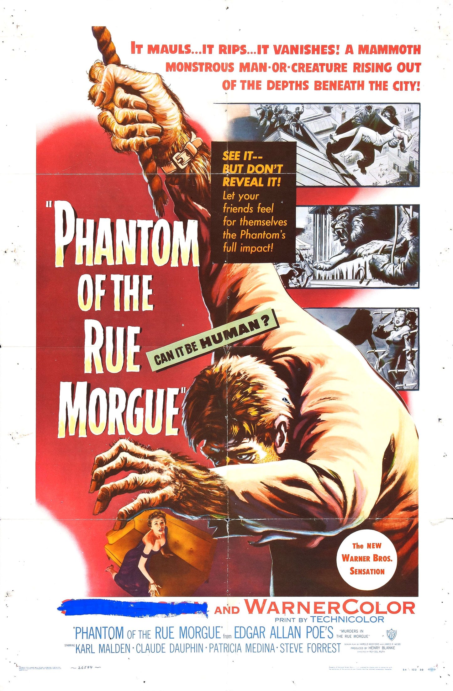 Phantom Of Rue Morgue 01 Movie Magnet
