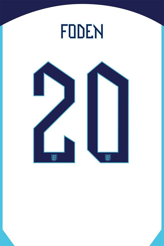 Phil Foden #20 England World Soccer Championship Jigsaw Puzzle