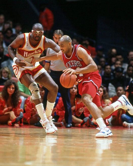 Philadelphia 76Ers Charles Barkley Vs Moses Malone Keychain Keychain Hof 2006
