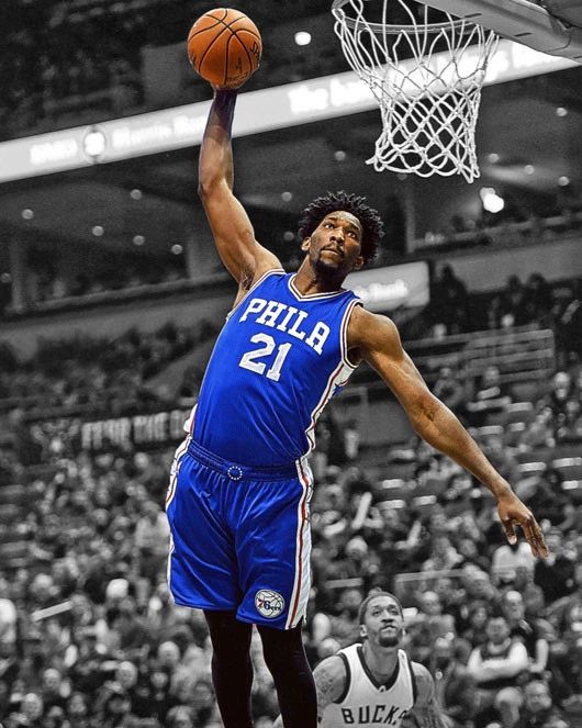 Philadelphia 76Ers Joel Embiid Glossy Magnet Spotlight Magnet 3