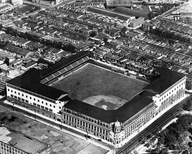 Philadelphia A'S Shibe Park Connie Mack Stadium Glossy Keychain Keychain