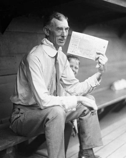 Philadelphia Athletics Connie Mack Glossy Keychain Print Dugout Keychain