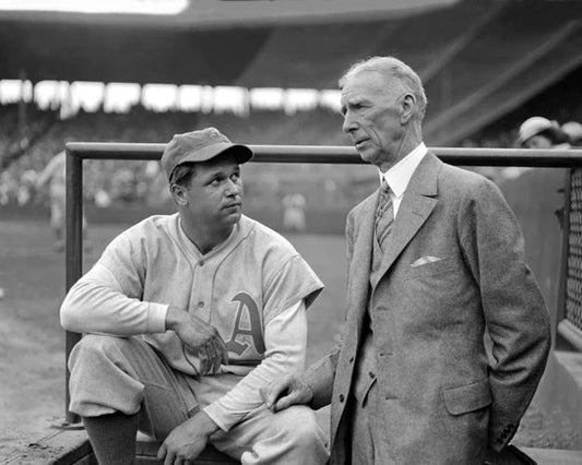 Philadelphia Athletics Jimmie Foxx And Connie Mack Photo Print Poster
