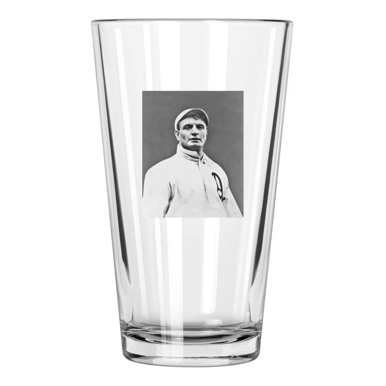 Philadelphia Athletics Rube Waddell Photo Baseball Pint Beer Drinking Glass