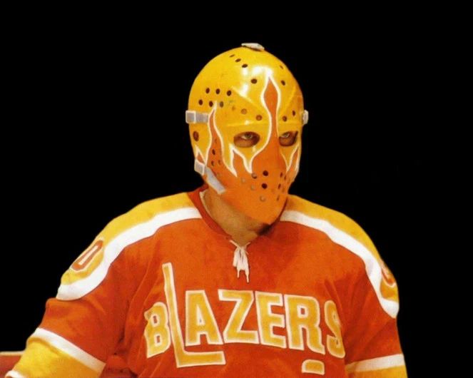 Philadelphia Blazers Bernie Parent Glossy Keychain Print Hockey Wha Keychain
