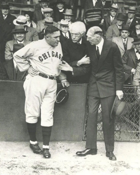 Philadelphia Connie Mack And Chicago Cubs Joe Mccarthy Photo Poster Print