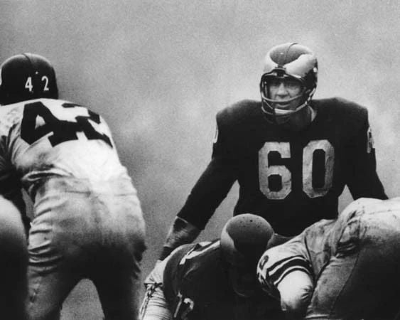 Philadelphia Eagles Chuck Bednarik Glossy Photo Nfl Football Print