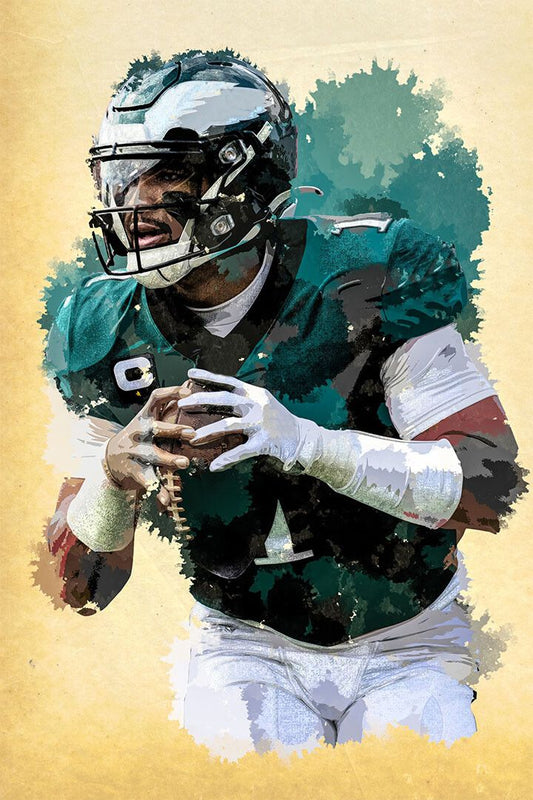 Philadelphia Eagles Jalen Hurts American Footballer Print Jigsaw Puzzle