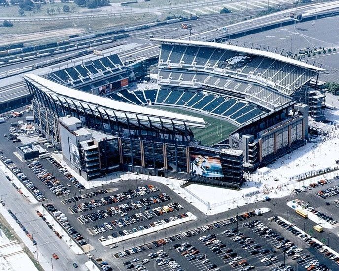 Philadelphia Eagles Lincoln Financial Stadium Glossy Magnet Aerial Print