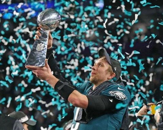 Philadelphia Eagles Nick Foles Glossy Keychain Super Bowl Lii Print Champions
