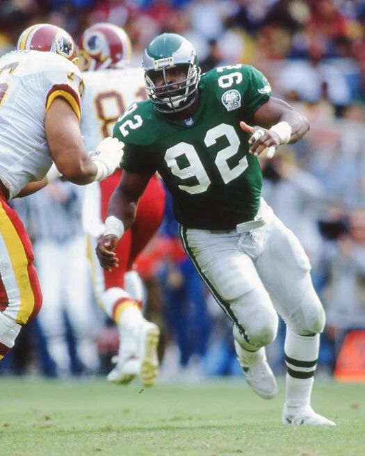Philadelphia Eagles Reggie White Glossy Keychain Football Keychain Hof 06 1