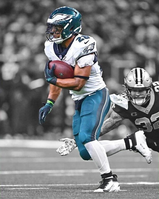 Philadelphia Eagles Saquon Barkley Keychain Glossy Print Spotlight Keychain 3