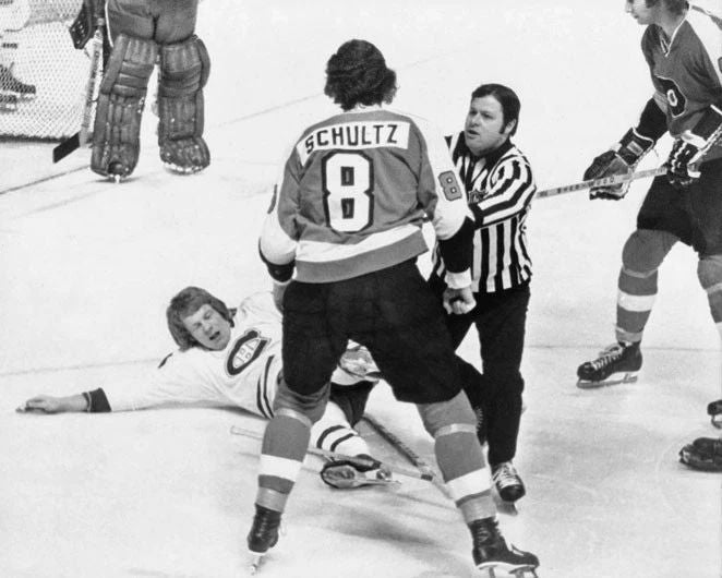 Philadelphia Flyers Dave Schultz Glossy Magnet 'The Broad Street Bullies' 2