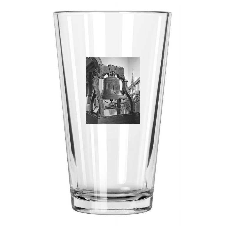 Philadelphia Liberty Bell Photo Independence Hall 1 Pint Beer Drinking Glass