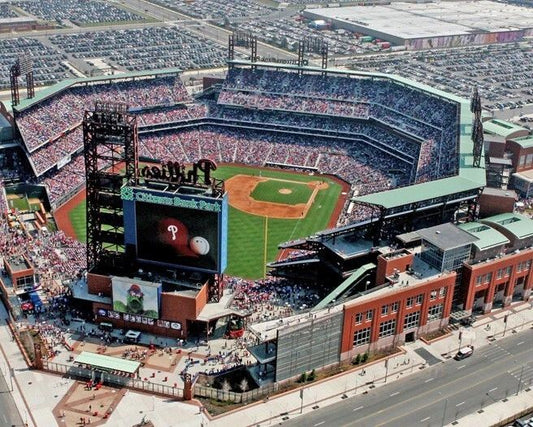 Philadelphia Phillies Citizens Bank Park Glossy Photo Baseball Field Print