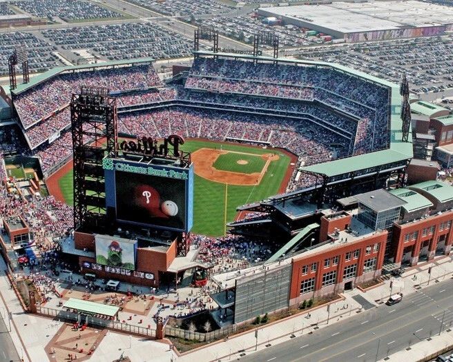 Philadelphia Phillies Citizens Bank Park Glossy Magnet Baseball Field Print
