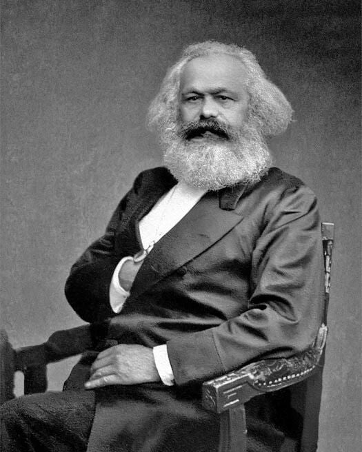 Philosopher Karl Marx Glossy Keychain Theorist Print Historian Keychain 1