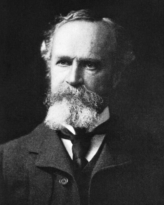 Philosopher William James Glossy Keychain Vintage Portrait Keychain