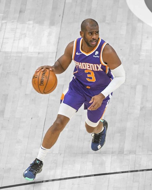 Phoenix Suns Chris Paul Glossy Keychain Spotlight Basketball Keychain