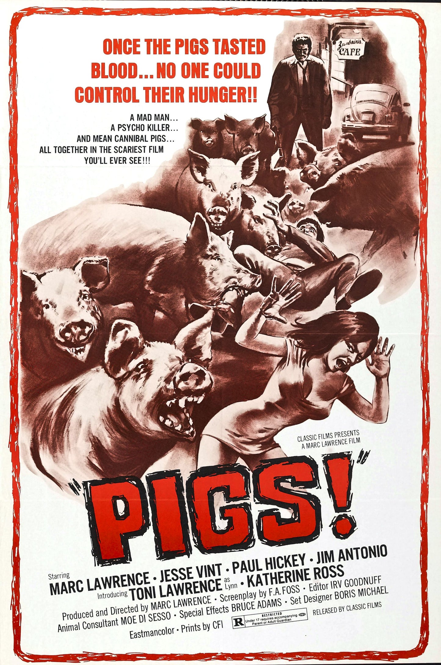 Pigs 01 Movie Magnet