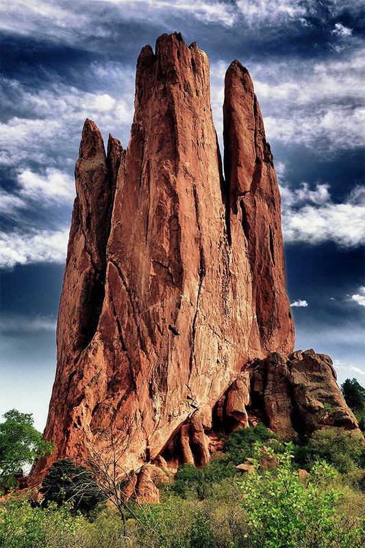 Pikes Peak From Garden Of The Gods Painting Jigsaw Puzzle