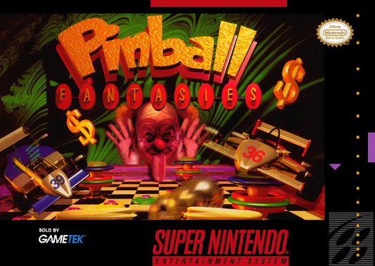 Pinball Fantasies (Usa) Snes Print Poster