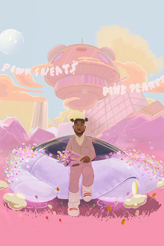 Pink Sweats Rap Singer Pink Planet Print Jigsaw Puzzle