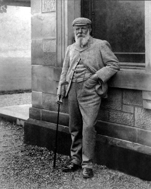 Pioneer Golfer Old Tom Morris Glossy Keychain Vintage Print PGA Keychain 4