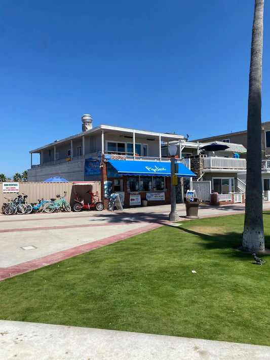 Pipeline Snack Shop By Newport Beach Pier Orange California Picture Magnet