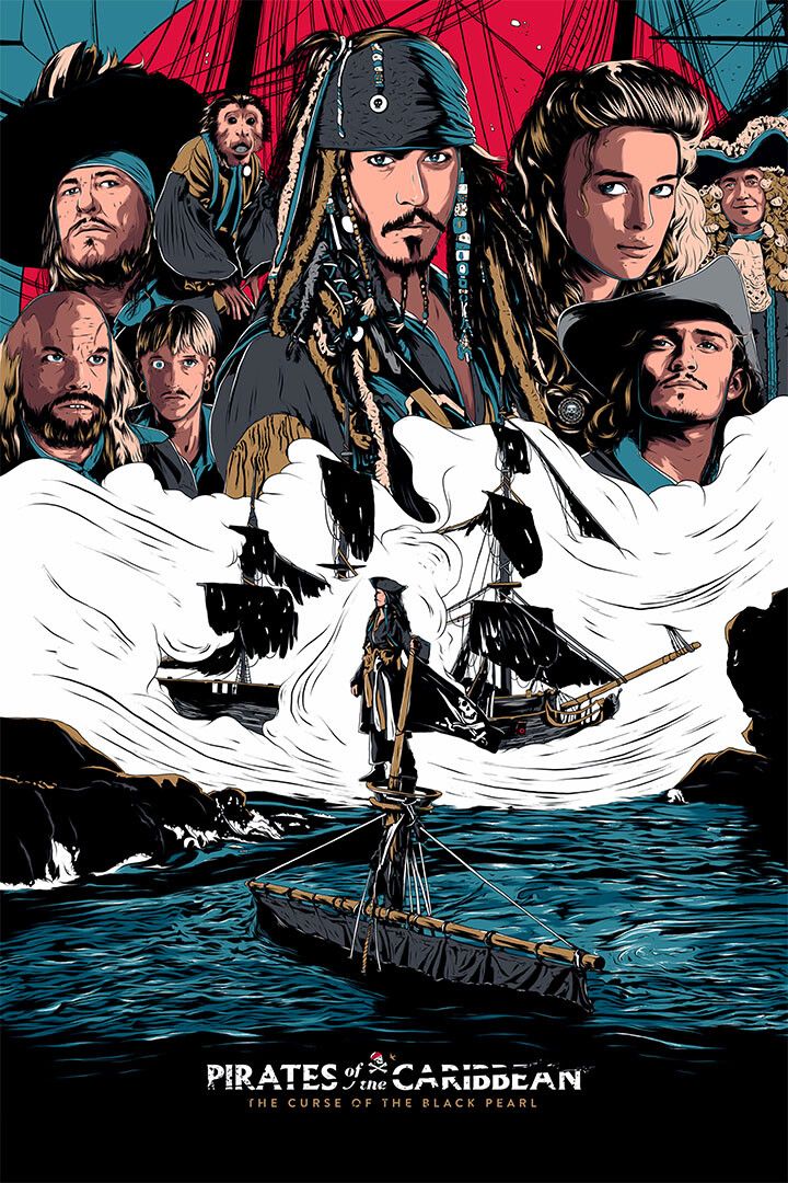 Pirates Of Carribean 1 Movie Johnny Depp Fantasy Jigsaw Puzzle
