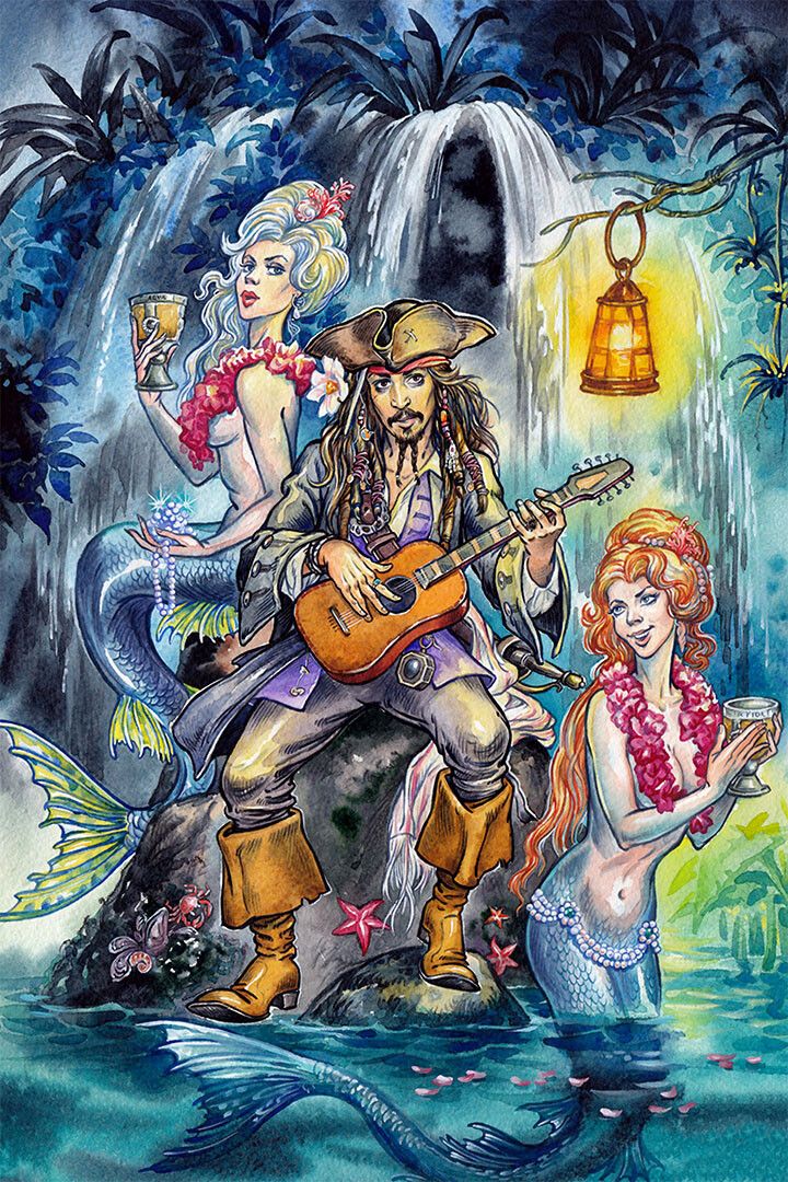 Pirates Of Carribean Movie Cartoon Characters Jigsaw Puzzle
