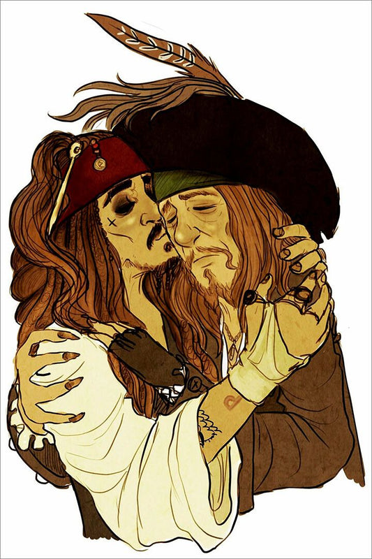 Pirates Of Carribean Movie Characters Cartoon Jigsaw Puzzle