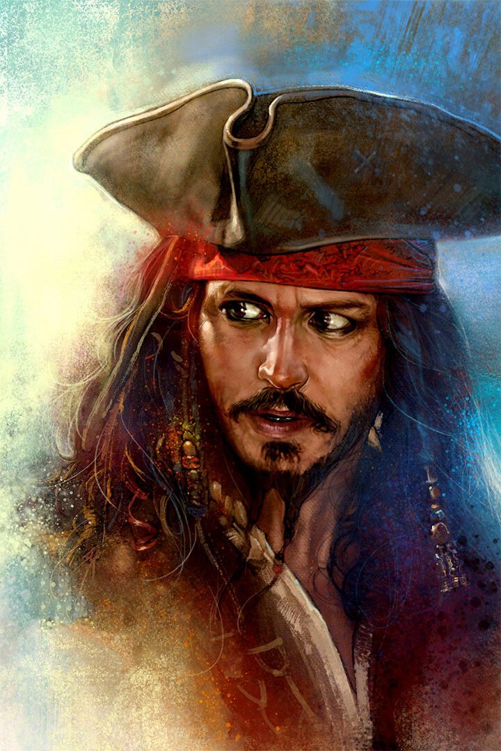 Pirates Of Carribean Movie Johnny Depp Cartoon Jigsaw Puzzle