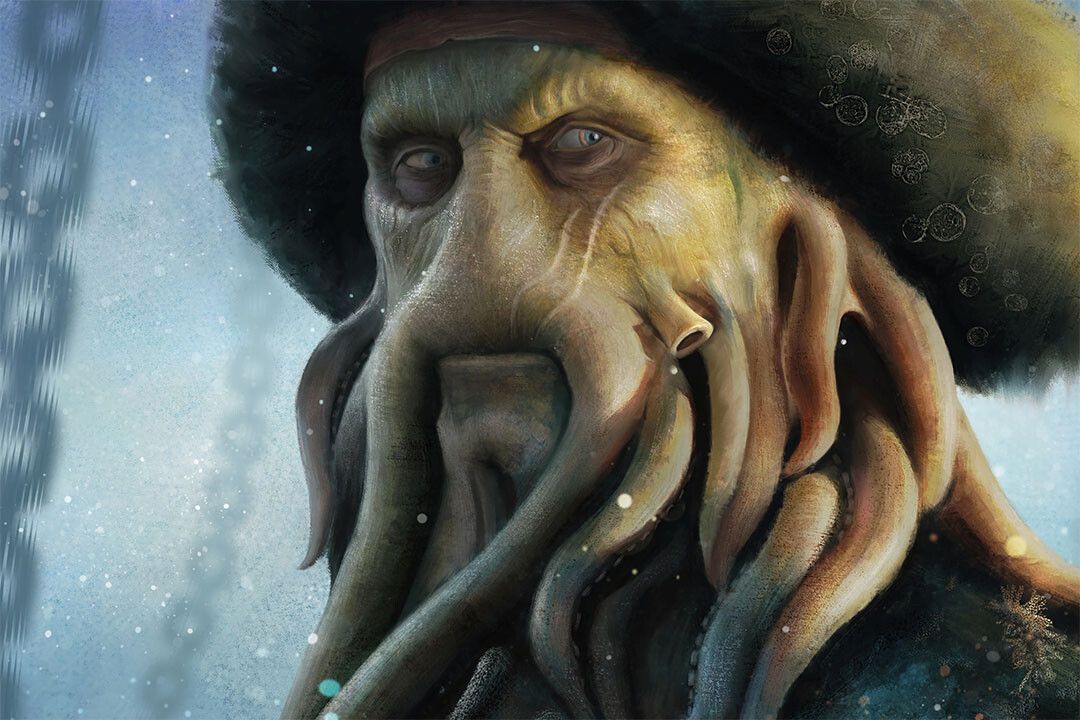 Pirates Of The Caribbean Movie Davy Jones Character Action Jigsaw Puzzle