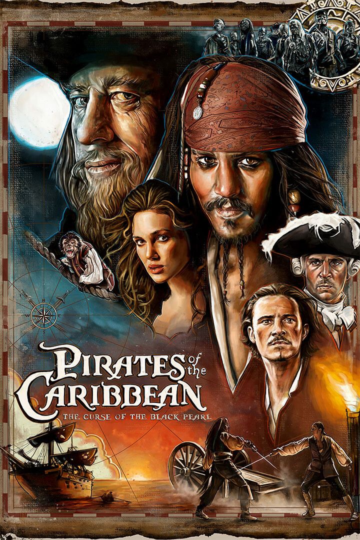 Pirates Of The Caribbean Movie Print Jigsaw Puzzle