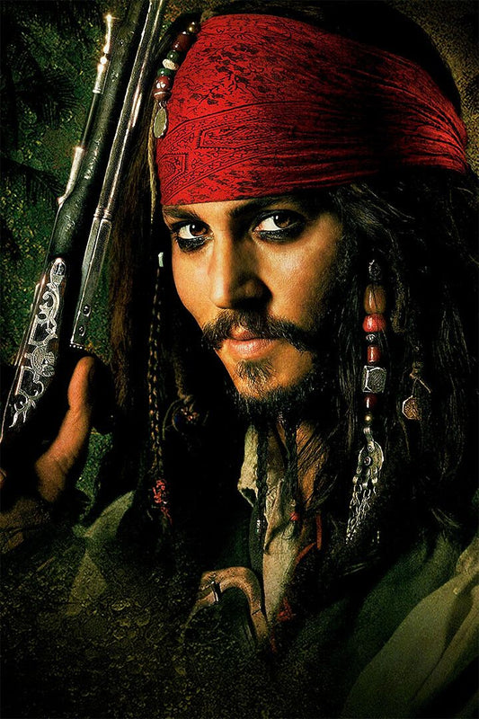 Pirates Of The Caribbean Print Painting Jigsaw Puzzle