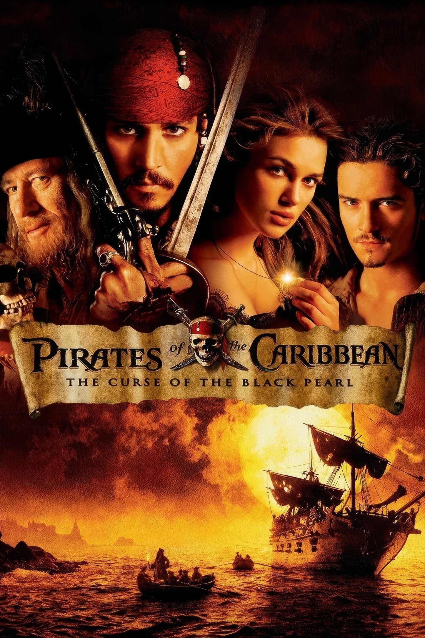 Pirates Of The Caribbean The Curse Of The Black Pearl (2003) Movie Keychain